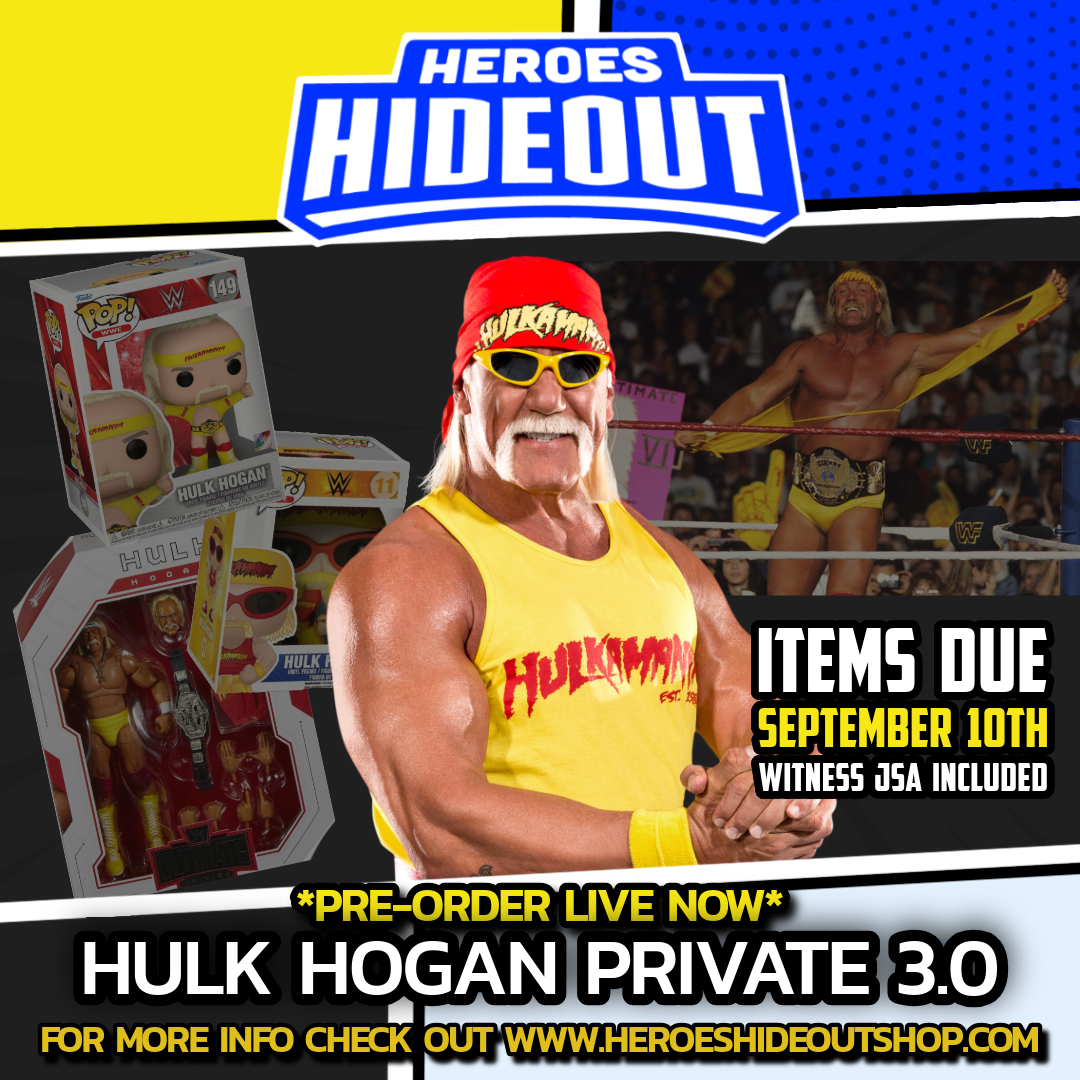 Hulk Hogan Mail-In Signing 3.0 ITEMS DUE SEPTEMBER 10TH